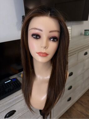 Belle Tress Tea Leaf Layered Hand Tied - Chocolate with Carmel